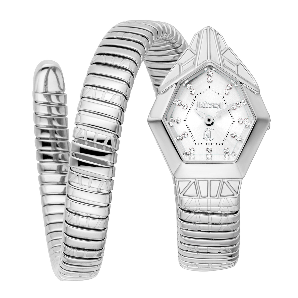 MONTRE JUST CAVALI FEMME SIMPLE ACIER